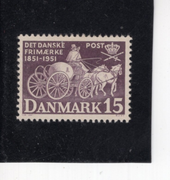 DENMARK(����ũ)-#330-15o-POST CHAISE(����Ʈ ü����)-1951.4.1��