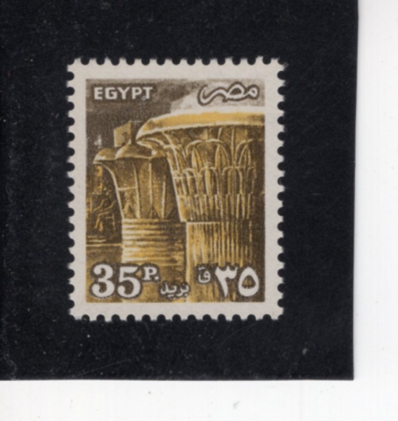 EGYPT(����Ʈ)-#1284-35p-TEMPLE OF KARNAK CARVED CAPITALS(ī���� ��� ����)-1985.7.7��