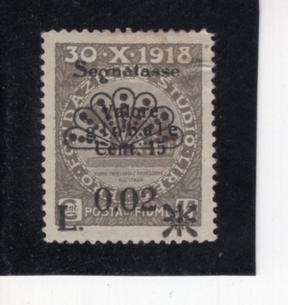 FIUME(�ǿ�� ������)-#J15-2c on 15c-Statue of romulus and remus being suckled by wolf(ī���縮�� ����)-1921.3.21��