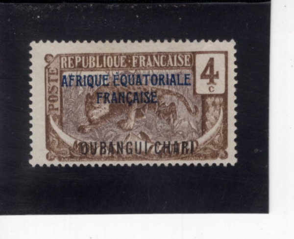 FRENCH EQUATORIAL AFRICA(�������� ���� ������ī)-#3-4c-LEOPARD(ǥ��)-1936��