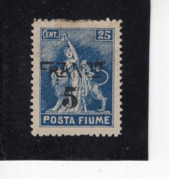 FIUME(�ǿ�� ������)-#59-5c on 25c-\"REVOLUTION\"(����, ����)-1919��