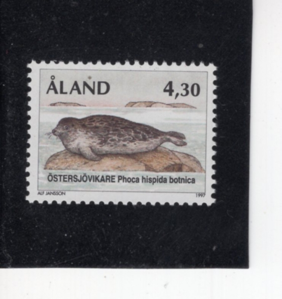 FINLAND-ALAND ISLANDS(�ɶ���-�ö�������)-#102-4.30m-PHOCA HISPIDA(��������)-1997.2.3��