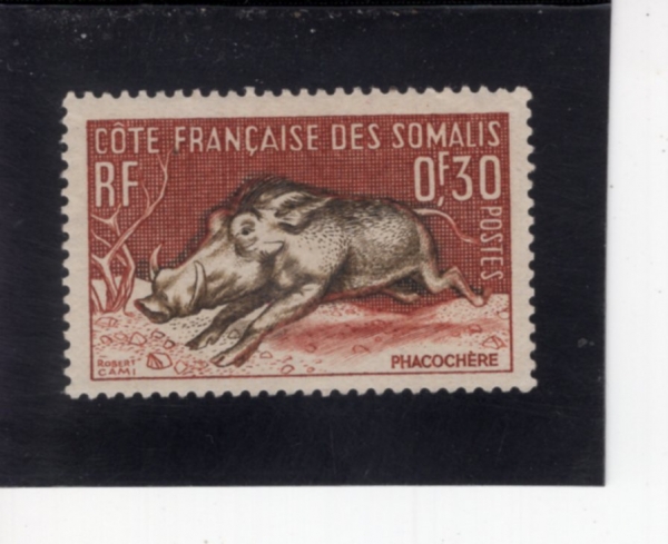 SOMALIA COAST(�Ҹ������� �ؾȼ�)-#271-30c-WART HOG(��Ʈȣ��)-1958��