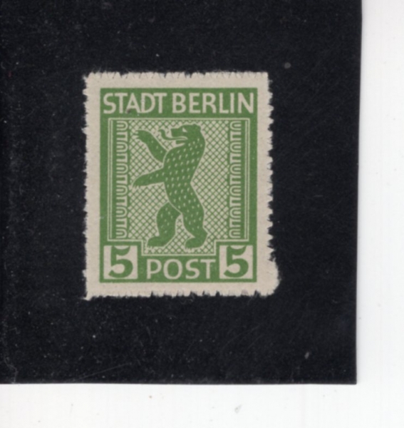 GERMAN DEMOCRATIC REPUBLIC(����)-#11N1a-5pf-BERLIN BEAR(������ ��)-1945��