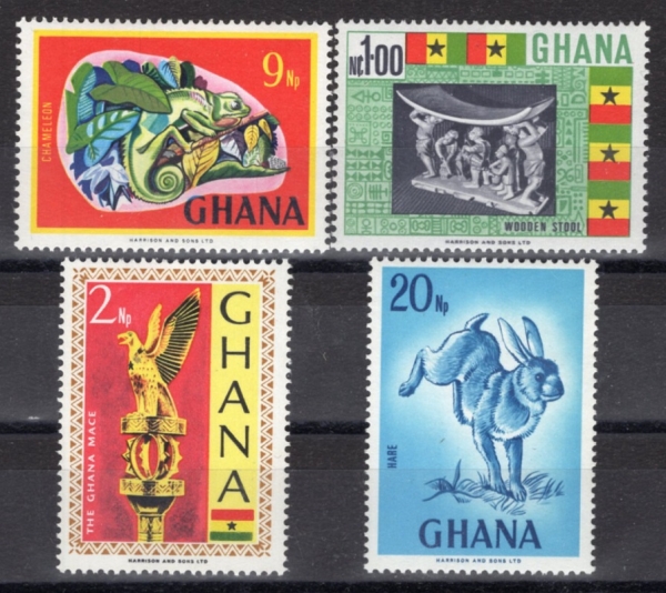 GHANA(����)-#A73~5(4��)-VARIOUS LIVES(��, ������, ����)-1967��