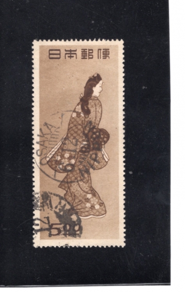 JAPAN(�Ϻ�)-#422-5y-\"BEAUTY LOOKING BACK\", PRINT BY MORONOBU(��γ���� ���Ÿ� ���ƺ��� �Ƹ��ٿ�)-1948.11.29��
