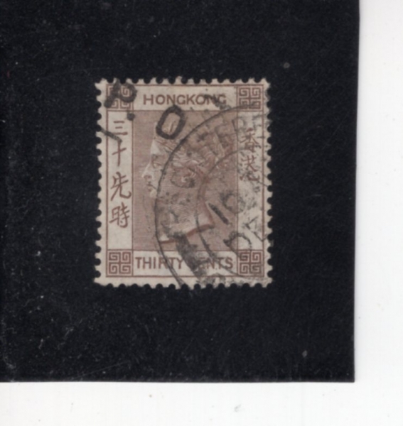HONG KONG(ȫ��)-#19-30c-QUEEN VICTORIA(���丮�� ����)-1863��