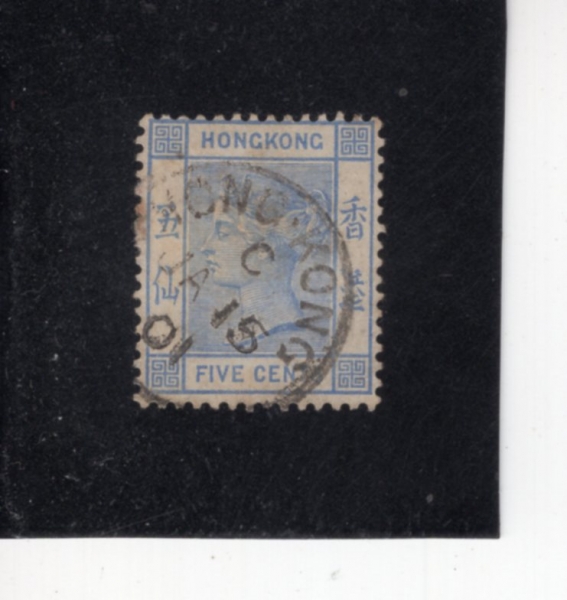 HONG KONG(ȫ��)-#40-5c-QUEEN VICTORIA(���丮�� ����)-1882��