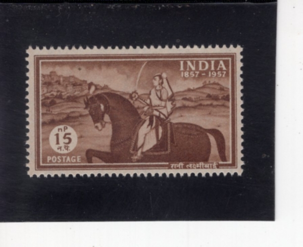 INDIA(�ε�)-#289-15np-LAXMIBAI, RANI OF JHANSI(�ܽ��� ���)-1957.8.15��