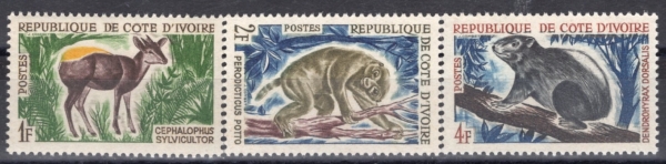 IVORY COAST(���̺��� �ڽ�Ʈ)-#201~3(3��)-FAUNER(������)-1964��