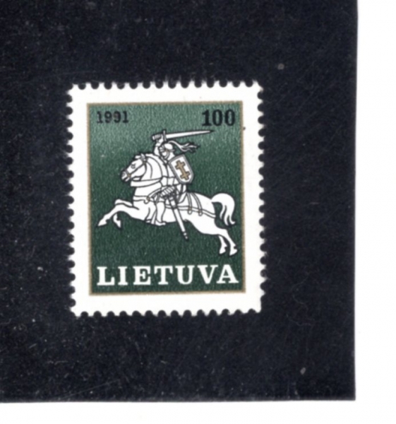 LITHUANIA(�����ƴϾ�)-#415-100k-WHITE KNIGHT \"VYTIS\"(�����ƴϾ� ����)-1991.12.20��