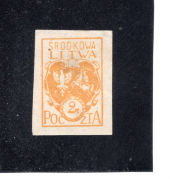 CENTRAL LITHUANIA(�߾� �����ƴϾ� ��ȭ��)-#5a-2m-COAT OF ARMS(�߾� �����ƴϾ��� ����)-1920��