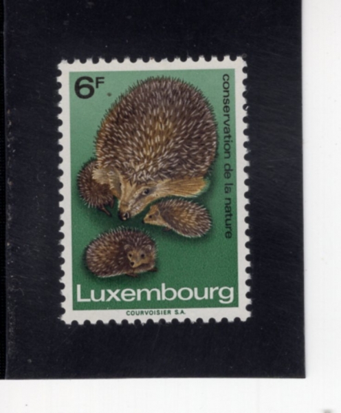 LUXEMBOURG(����θ�ũ)-#486-6fr-HEDGEHOG AND 3 YOUNG(������ġ)-1970.3.9��