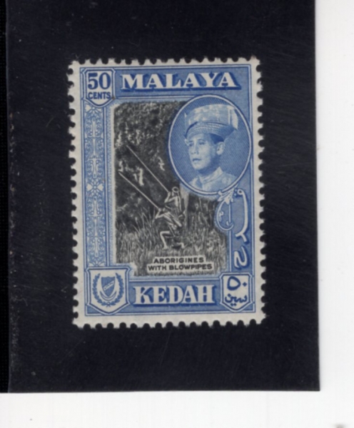 MALAYA-KEDAH(�ɴ�)-#102-50c-SULTAN ABDUL HALIM(�ɴ��� �е� �Ҹ�)-1959��