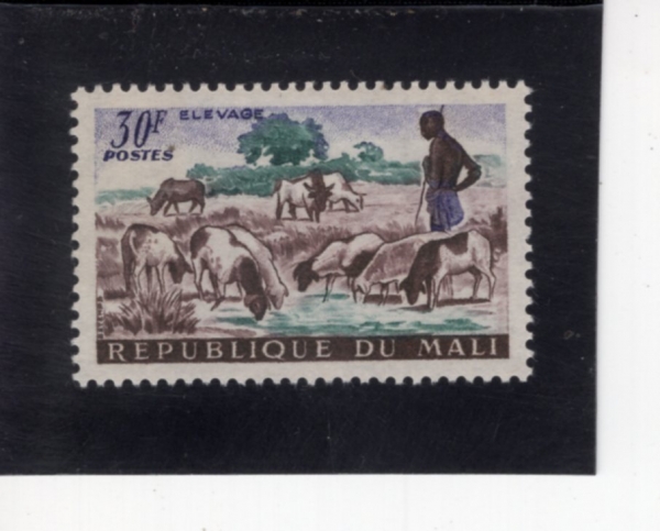 MALI(����)-#26-30fr-SHEPHERD AND SHEEP(��, ��)-1961.12.24��