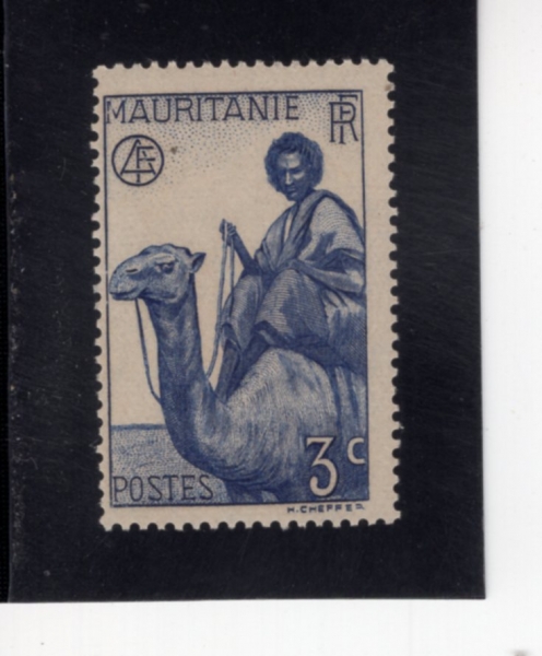 MAURITANIA(��Ÿ��)-#77-3c-CAMEL RIDER(��Ÿ ���)-1938��