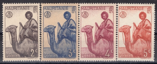 MAURITANIA(��Ÿ��)-#76~9(4��)-CAMEL RIDER(��Ÿ ���)-1938��