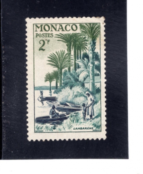 MONACO(����)-#325-2fr-LAMBARENCE LANDING GABON(���ٷ���)-1955.1.14��