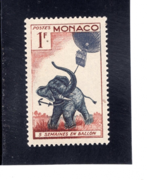 MONACO(����)-#340-1fr-\"FIVE WEEKS IN A BALLOON\"(ǳ�� ���� 5��)-1955.6.7��