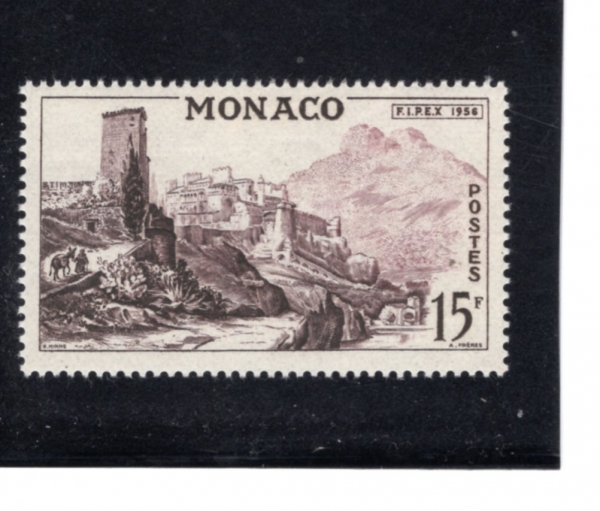 MONACO(����)-#358-15fr-PALACE OF MONACO, C. 1790(���� �����)-1956.4.3��