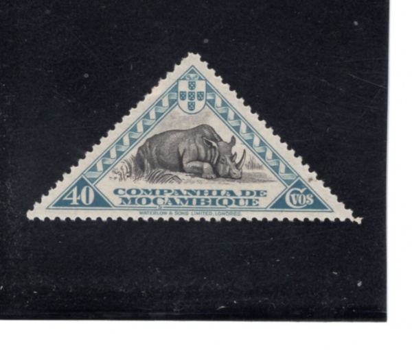 MOZAMBIQUE COMPANY(�����ũ ȸ��)-#181-40c-BLACK RHINOCEROS(���� �ڻԼ�)-1937.5.16��