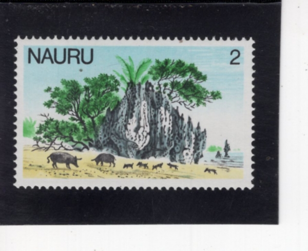 NAURU(�����)-#166-2c-PIGS FORAGING NEAR CORAL REEF(��ȣ�� ��ó���� ä�� ���� ������)-1979.6.6��