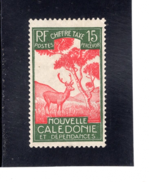NEW CALEDONIA(��Į�����Ͼ�)-#J23-15c-MALAYAN SAMBAR(����� ��ٸ�)-1928��