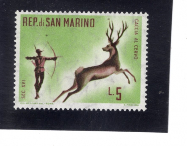 SAN MARINO(�긶����)-#481-5 I-STAG HUNT(�罿 ���)-1961.5.4��