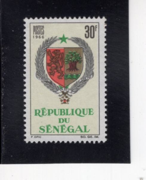 SENEGAL(���װ�)-#274-30fr-ARMS OF SENEGAL(���װ��� ����)-1966.7.2��