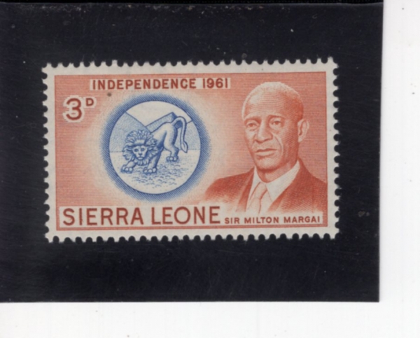 SIERRA LEONE(�ÿ��󸮿�)-#212-3p-SIR. MILTON MARGAI(���� ������)-1961.4.27��