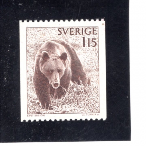SWEDEN(������)-#1234-1.15k-BROWN BEAR(�Ұ�)-1978.4.11��