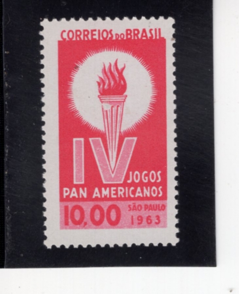 BRAZIL(�����)-#957-10cr-4TH PAN AMERICAN GAMES, SAO PAULO(��4ȸ �ҾƸ޸�ĭ ����)-1963.5.22��