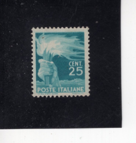 ITALY(��Ż����)-#464A-25c-TORCH HOLDING HAND(ȶ��)-1946��