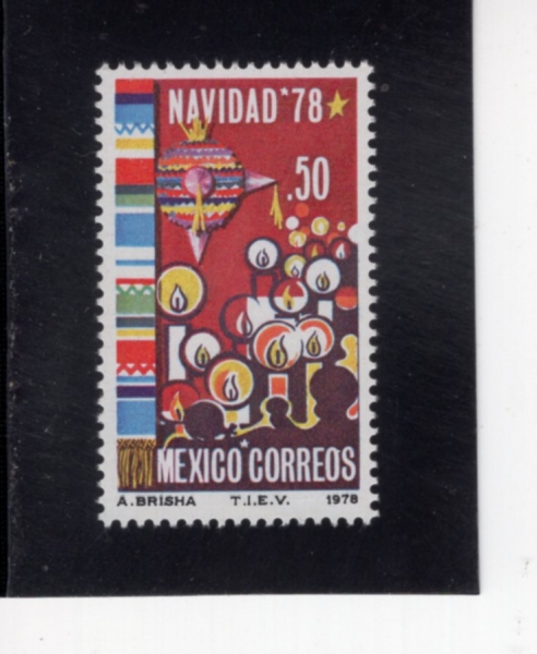 MEXICO(�߽���)-#1165-50c-DECORATIONS AND CANDLES(���, �к�)-1978.11.22��