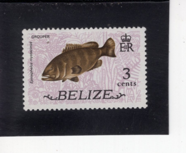 BELIZE(������)-#330-3c-GROUPER(�׷���)-1974.1.1��