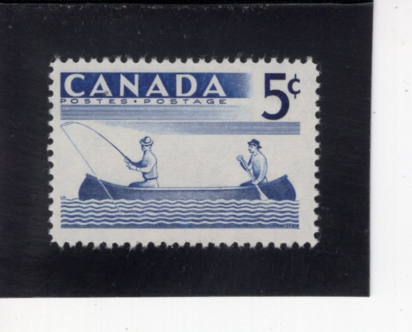 CANADA(ĳ����)-#365-5c-FISHING(����)-1957.3.7��