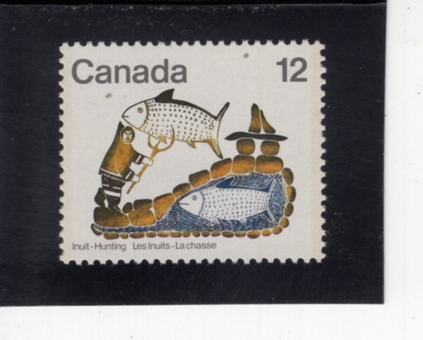 CANADA(ĳ����)-#749-12c-SPEAR FISHING(���Ǿ��ǽ�)-1977.11.18��
