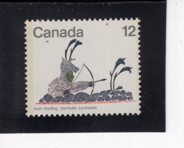 CANADA(ĳ����)-#750-12c-DISGUISED CARIBOU HUNTER, PRINT(������ ���� ��ɲ�)-1977.11.18��