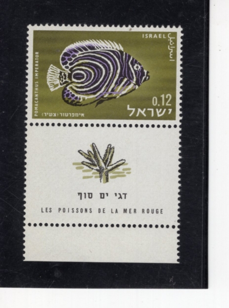 ISRAEL(�̽���)-TAB-#239-12a-IMPERIAL ANGELFISH(���۷��� �����ǽ�)-1963.12.16��