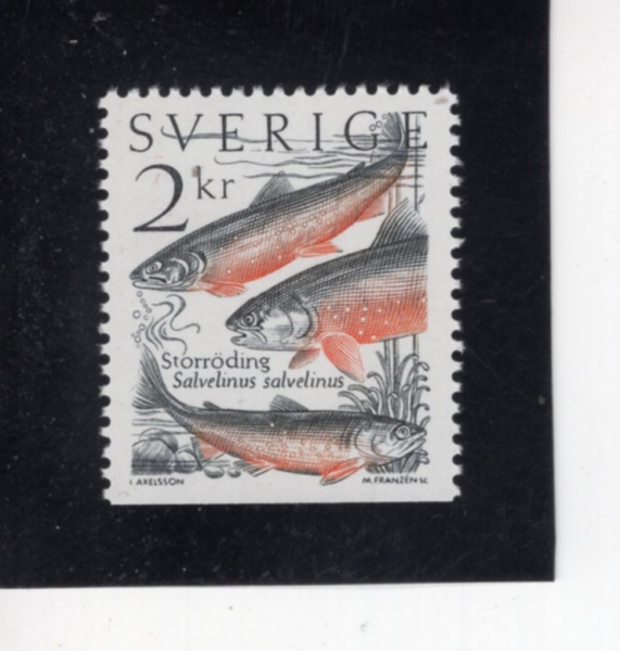 SWEDEN(������)-#1527-2k-SALVELINUS SALVELINUS(�캧������)-1985.3.14��