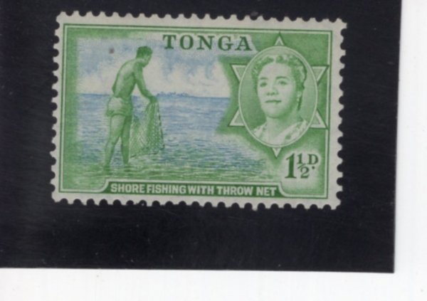 TONGA(�밡)-#101-1 1/2p-FISHERMAN(���)-1953.7.1��