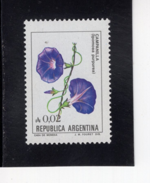 ARGENTINA(�Ƹ���Ƽ��)-#1517-2c-IPOMOEA PURPUREA(���Ȳ�)-1985��