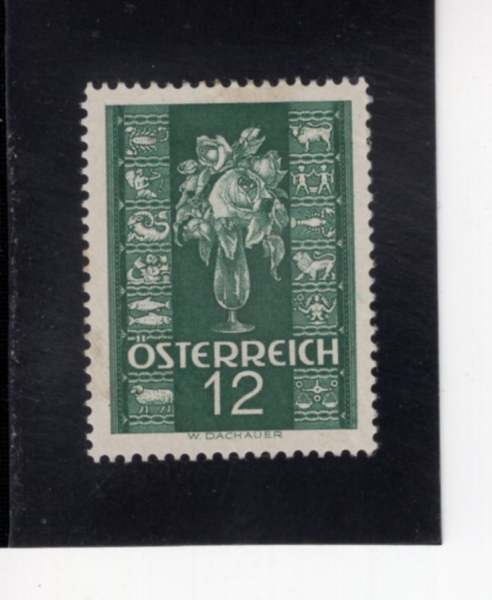 AUSTRIA(����Ʈ����)-#388-12g-ROSE AND ZODIAC SIGNS(���, 12���� ���ڸ�)-1937��