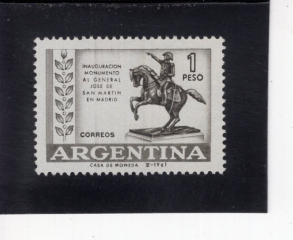 ARGENTINA(�Ƹ���Ƽ��)-#729-1p-SAN MARTIN STATUE, MADRID(ȣ�� �� �� ����ƾ)-1961.5.24��