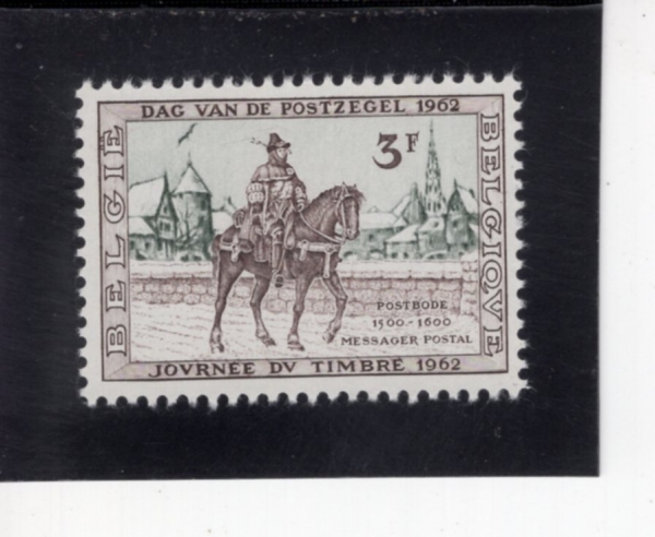 BELGIUM(���⿡)-#578-3fr-POSTRIDER, 16TH CENTURY(���� ���)-1962.3.25��