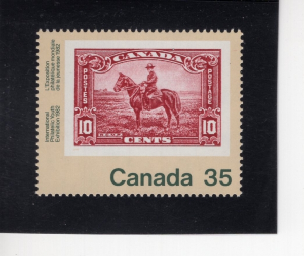 CANADA(ĳ����)-#911-35c-ROYAL CANADIAN MOUNTED POLICE(ĳ���� �ո� �⸶����)-1982.3.11��