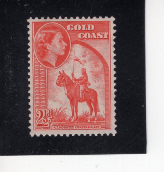 GOLD COAST(����ڽ�Ʈ)-#152-2 1/2p-MOUNTED CONSTABLE(�⸶����)-1952.12.19��