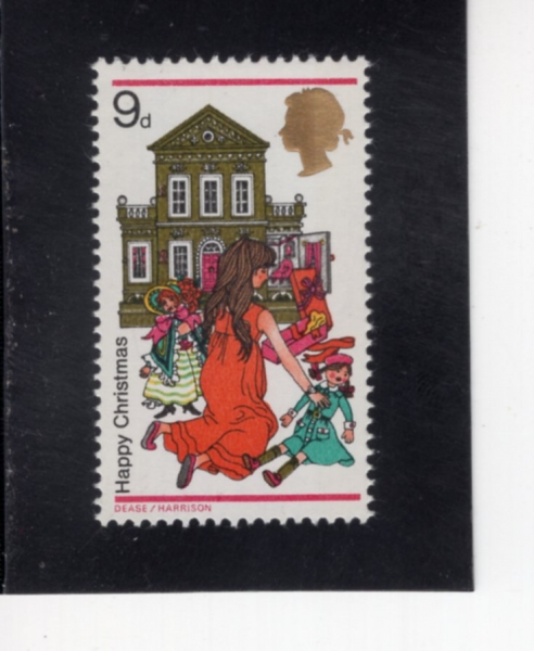 GREAT BRITAIN(����)-#573-9p-GIRL PLAYING WITH DOLLS AND DOLLHOUSE(����)-1968.11.25��