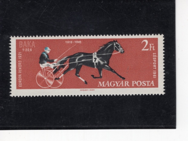 HUNGARY(�밡��)-#1411-2fo-RACE HORSE \"BAKA\"(��ī �ٹ�)-1961.7.22��