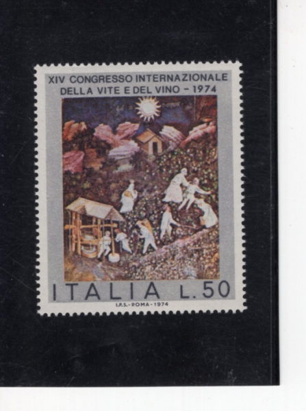ITALY(��Ż����)-#1161-50 I-\"OCTOBER\", 15TH CENTURY MURAL(15���� 10�� ��ȭ)-1974.9.28��